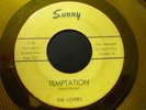 THE LOVERS-Temptation/Blue Tango-Sunny 45-  Gold vinyl popcorn 1963