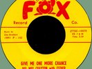 PEE WEE CRAYTON & ESTHER Give Me One More Chance 45rpm Fox 1958 Detroit