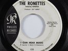Girl Group 45 RONETTES I Can Hear Music PHILLES promo HEAR