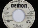 R&B Doo Wop 45 OLYMPICS Your Love DEMON promo HEAR