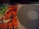 IRON ANGEL HELLISH CROSSFIRE LP COMBAT GREEN LABEL VG/VG+
