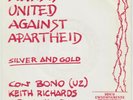 U2 ROLLING STONES - Silver And Gold SINGLE SPAIN PROMO 1986 BONO KEITH RICHARDS