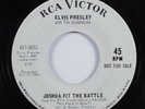 Popcorn Gospel 45 ELVIS PRESLEY Joshua Fit The Battle RCA VICTOR promo