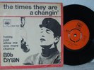BOB DYLAN The Times They Are A Changin' Super RARE Danish 45 PS Picture Sleeve