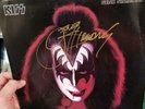 KISS SIGNED IN GOLD PAINT PEN GENE SIMMONS SOLO VINYLP LP - BEAUTIFUL