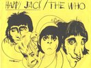 THE WHO--PICTURE SLEEVE + 45--(HAPPY JACK)---PS---PIC---SLV