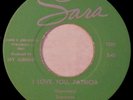 SARA 1032 Supremes Orig VERY RARE R&B 45 Near Mint I Love You, Patricia