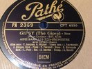 78 Rpm AIMÉ BARELLI - Gipsy(the Gipsy) - PATHE PA 2369