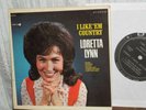 CLASSIC COUNTRY-LORETTA LYNN-I LIKE'EM COUNTRY-JUKEBOX 7in-33-EP-W/STRIPS
