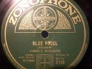 Jimmie Rodgers Zonophone 5158 Blue Yodel   County  Oldtime Folk 78 rpm