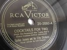 Spike Jones - 78rpm single 10-inch – RCA Victor #20-2092 Cocktails For Two