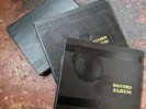 3 78rpm Storage Books - Black Binding - Embossed - 10 Pages Each - Very Good