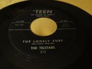 THE TELSTARS - THE LONELY SURF Hawaii Hawaiian garage rock 45 rpm on TEEN