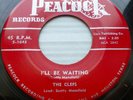 CLEFS doo-wop 45 Original Peacock I'LL BE WAITING b/w PLEASE DON'T LEAVE ME F634