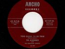 RARE DOOWOP-ACADEMICS-ANCHO 101-TOO GOOD TO BE TRUE/HEAVENLY LOVE