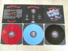 MOTORHEAD iron fist 3lp red,blue,black...BACK ON BLACK-BOBV 110LP years 2008
