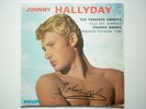 Johnny Hallyday 45Tours EP vinyle Tes Tendres Années / Elle Est Terrible papier