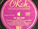 78 rpm Ida Cox-Last Mile Blues/I Can't Quit That Man Okeh 6405 in N- Red Allen