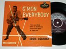 Mega rare Eddie Cochran EP C'mon Everybody London UK VG++/VG++