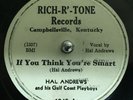 Rich-R-Tone 1045 HAL ANDREWS AND HIS GULF COAST PLAYBOYS 78rpm E