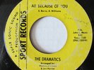 DRAMATICS-ALL BECAUSE OF YOU ON SPORT NORTHERN 45-HEAR