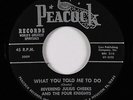 Black Gospel 45 - Rev. Julius Cheeks - What You Told Me - Peacock - VG++ mp3