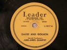 BLACK GOSPEL HAROLD TOMLINSON'S JUBIL-AIRES QT David & Goliath LEADER 1017