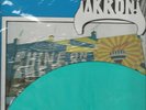 PUNK LP- VARIOUS- THE AKRON COMPILATION- STIFF RECORDS- GREEN VINYL- NEAR MINT