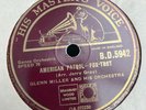 HMV B.D.5942 - Glenn Miller American Patrol/ Moonlight Serenade - 78 RPM Record
