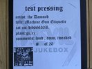 The Damned Machine Gun Etiquette. Devils Jukebox Test Pressing I played No 14/20