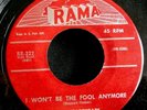 The Heartbeats-I Won't Be The Fool/Wedding Bells - Rama 222 MINT