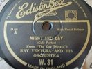 Rare disque 78 tours  Ray Ventura sur Edison Bell . Night and day / Blue prelude