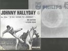 45 t juke box  encart original 373 205 JOHNNY HALLYDAY film d'ou viens tu JOHNNY