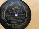 Jimmie Rodgers 78rpm single 10-inch Victor V.E. #V-40054 I'm Lonely and Blue