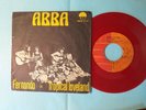 Red color Rare ABBA made in madagascar pouch and vinyl