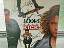 INXS SIGNED LP KICK 1987 6 MEMBERS *****MICHAEL HUTCHENCE*****