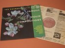 SUA ST 50465 Ida Haendel Famous Violin Compositions Supraphon Stereo LP Holecek