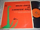 MILES DAVIS at Carnegie Hall VINYL LP record CBS New Zealand nz 1962 album EX/VG