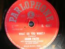 ADAM FAITH RARE 1959 RELEASE 78 - WHAT DO YOU WANT