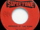 The Paragons MEMORIES BY THE SCORE / MY NUMBER ONE Supertone 45