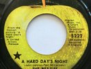 THE BEATLES / A HARD DAYS NIGHT / APPLE BLACK STAR REISSUE 1971