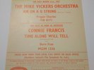 1967 SPECIAL RELEASE Record advertising Flyer: MIKE VICKERS, CONNIE FRANCIS