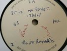 cliff richard -acetate it is no secret-emidisc 13/6/67