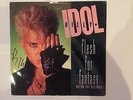 Billy Idol AUTOGRAPHED 12inch vinyl LP-single-Flesh for fantasy