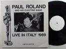 PAUL ROLAND & ELECTRIC BAND Live In Italy 1989 BUCCANEER LP VG++ uk