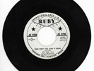 HOYT WEBB-RUBY 320 PROMO RARE ROCKABILLY 45 RPM BABY WON'T YOU SLOW IT DOWN VG++