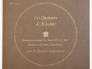 DF 203 QUATUOR LOEWENGUTH Schubert french les discophiles français deluxe LP