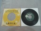  sp juke box  sheila  pressage  france le jour le plus beau de l ete disque neuf
