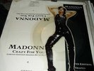 MADONNA : CRAZY FOR YOU LIMITED EDITION SHAPED PICTUREDISC +PLINTH 1990 SIRE