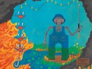KING GIZZARD & THE LIZARD WIZARD Fishing For Fishes Limited Swamp Green LP NEW